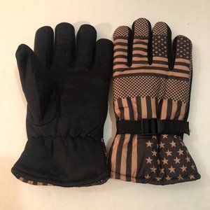 MENS WINTER AMERICANA  PRINT GLOVES